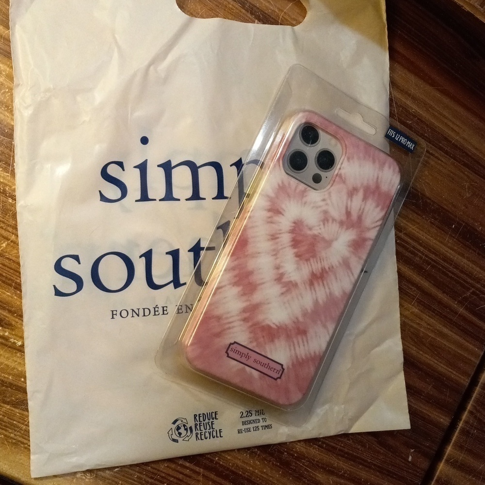 Simply Southern IPhone 12 Pro Max pink tie dye case